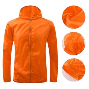 Veste coupe-vent de sport légère pour hommes personnalisée-Veste coupe-vent imperméable à capuche unisexe - Product Image 5