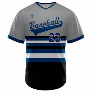 Camiseta de Béisbol Sublimada Personalizable de Alta Calidad, 100% Poliéster, Cuello en V, Transpirable, con Botones y Logotipo Personalizado - Product Image 3