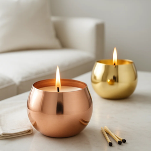 Exclusive Design Luxury <b>Gold</b> <b>Rose</b> <b>Gold</b> Handmade Stainless Steel Natural Votive Candle Holder <b>Christmas</b> <b>Decorative</b> Centerpiece - Product Image 1