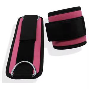 Neopreno impermeable transpirable doble D gancho correas de tobillo profesional ajustable Fitness gimnasio equipo para ejercicio - Product Image 6