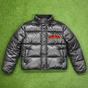 Nouvelle arrivée, veste bomber personnalisée brillante pour homme, imprimé sur le devant, mode d'hiver, tendance streetwear, hip-hop, chaude, à capuche, imperméable - Product Image 4