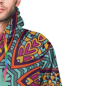 Sweat-shirt en polaire polyester avec broderie 3D personnalisée et impression par sublimation respirante pour homme, streetwear d'hiver - Product Image 4