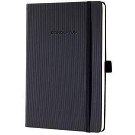 Cuaderno SIGEL Conceptum Aprox. Papel Negro Rayado Tamaño DIN A5, 97 Hojas - Product Image 1