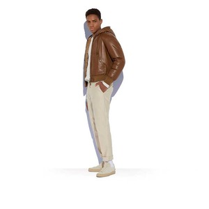 Chaqueta cortavientos de calle alta de poliéster/algodón Unisex para hombres y mujeres, impermeable, transpirable, con capucha, moda universitaria de invierno - Product Image 5