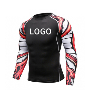 ¡Novedad de 2025! Camiseta larga de Surf para hombre UPF50 + chaleco Rash con protección solar estampado Rashguard para uso de MMA para hombres - Product Image 2