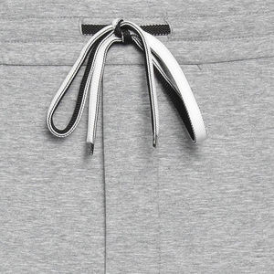 Service OEM de haute qualité 300 GSM Active Wear coupe ample côtelé pantalon à revers taille moyenne cordon automne hommes 100% coton - Product Image 4