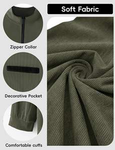 Men's Premium Quality Solid Dark Techniques Print Polo <b>Shirt</b> Hi Quality Fabric with <b>Long</b> & Zipper up & Polo Collar for <b>Golf</b> - Product Image 4