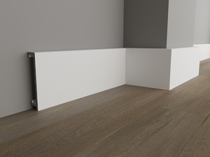 Plinthe blanche haute performance ARCA 80 Fibropolymère avancé avec fibre de carbone pour résistance aux chocs et longévité - Product Image 2