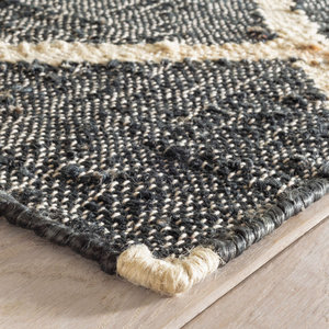 Tapis de jute tissé à la main de luxe Tapis de sol design géométrique fait à la main Tapis de vente chaude - Product Image 2