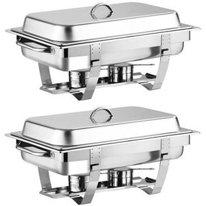 Plat à chafing en acier inoxydable de qualité supérieure avec intérieur antiadhésif et construction durable pour hôtels, lieux de réception et restaurants - Product Image 5