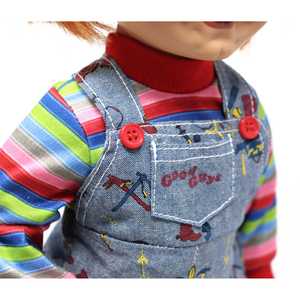 Muñeco Chucky de 15 Pulgadas para Niños, Muñeco con Cara Malvada, Funciona con Pilas, 30 cm, Estilo Muñeca Blythe, Material de Vinilo y Porcelana - Product Image 3