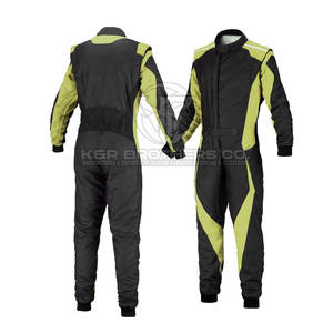 Traje de carreras Go Kart con logotipo personalizado con rodillas reforzadas y ajuste ergonómico para corredores profesionales - Product Image 2