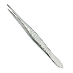 Pinces à tissus Gillies professionnelles en acier inoxydable argenté, approuvées CE ISO, manuelles, réutilisables, instruments chirurgicaux de classe I, usage général - Product Image 1