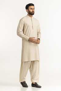 Conjunto de Shalwar Qameez Tradicional para Hombre de Color Sólido, Étnico, de Alta Calidad, Secado Rápido, Transpirable, Talla Grande, 2 Piezas, Kurta para Todas las Temporadas - Product Image 5