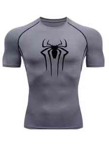 Sports fitness compression <b>t</b> <b>shirts</b> men gym training workout athletic running base layer breathable quick dry <b>shirt</b> - Product Image 2