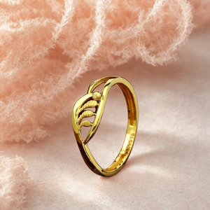Simple Gold Leaf <b>Ring</b> for Women Minimalist Nature Inspired Design Elegant Stylish <b>Finger</b> <b>Ring</b> for Daily Wear Jewelry gold <b>ring</b> - Product Image 3