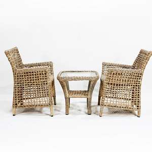 CH Factory-Rattan Chaise Lounge with Adjustable <b>Recliner</b> and Built-in Canopy, Comfortable and Practical for <b>Gardens</b> - Product Image 2