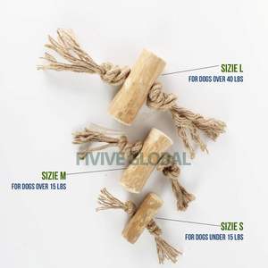 Jouet à mâcher sûr et naturel en bois de café, conçu pour une utilisation durable, favorisant la santé dentaire et l'entraînement interactif quotidien - Product Image 2