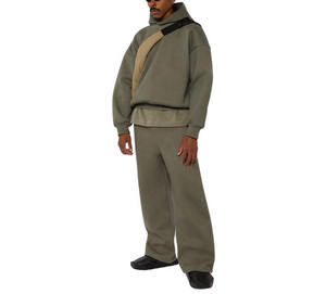 Survêtement oversize pour hommes, ensembles de survêtement amples en coton/polaire 100%, pantalons de jogging et survêtement à capuche pour hommes, haute qualité - Product Image 3