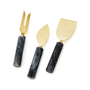 Juego de herramientas de cuchillo de queso con mango negro único de lujo de gran oferta para Pizza de queso - Product Image 1