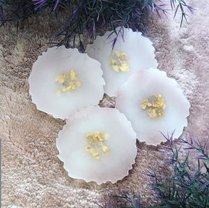 Posavasos de Resina Hechos a Mano de 5 mm de Grosor, Duraderos y Resistentes al Calor, para Regalos y Decoración Elegante del Hogar - Product Image 6