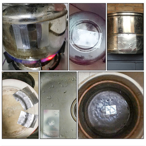 Autocollant de réparation pour casseroles, seaux et poêles, en acier inoxydable, pour réparer les coutures, imperméable, résistant au feu, ruban adhésif en aluminium - Product Image 5