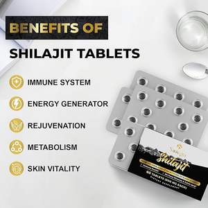 OEM/ODM Shilajit <b>Tablets</b> 200mg 100% Pure Himalayan Shilajit <b>Tablets</b> Rich in Fulvic Acid & 85+ Trace Minerals <b>for</b> Energy & Immune - Product Image 4