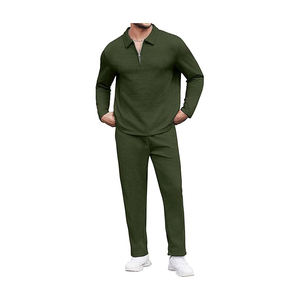 Gran oferta, chándal de invierno de algodón 100% Sostenible para hombre, ropa de calle transpirable ligera con patrón sólido, venta en línea - Product Image 4