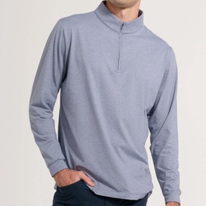 "เสื้อสวมหัวซิปไตรมาสกอล์ฟของผู้ชายคลาสสิก-นุ่มและทนทาน-เหมาะสำหรับการสวมใส่ในชีวิตประจำวันและการเล่นกอล์ฟ" - Product Image 4