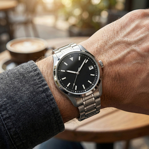 ผู้ผลิตนาฬิกาข้อมือผู้ชายสแตนเลสสตีลหรูหรา แบรนด์ OEM พร้อมโลโก้สั่งทำพิเศษ เครื่อง Miyota 9015 ระบบอัตโนมัติ - Product Image 2