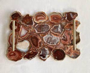 Panneau MDF en forme d'étoile de couleur bleue le plus populaire sur incrustation de nacre Nouveau design chaud avec plateau de service de haute qualité - Product Image 4