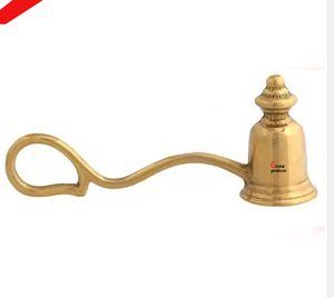 Apagador de velas de aluminio y metal con acabado dorado de aspecto simple con mango largo para hotel en casa - Product Image 3