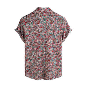 ปรับแต่งผู้ผลิตขายส่งพิมพ์ปกแขนยาวเสื้อชนิดบางฤดูร้อนผู้ชายชายหาดเสื้อโพลีเอสเตอร์ - Product Image 2