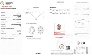 VVS2 ความชัดเจน 2.20CT Lab Grown รูปไข่เพชร HPHT-CVD ได้รับการรับรองเครื่องประดับที่กําหนดเองสําหรับผู้หญิง - Product Image 3