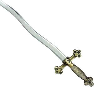 Épée Cérémonielle Maçonnique Flambeau du Serpent, Compas Carré, Longueur de la Lame 26-25 Pouces, Matériau du Manche Acier Inoxydable - Product Image 2