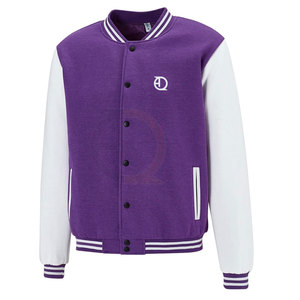 Diseño personalizado de los hombres de alta calidad de secado rápido Letterman chaqueta tela de lona con cuello alto y logotipo frontal de la calle estilo de desgaste - Product Image 2
