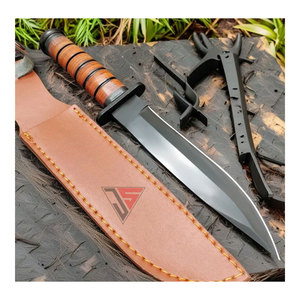 Cuchillo de Acero Inoxidable para Caza y Camping, con Mango de Madera y Púas, Marca Personalizada OEM/ODM, Garantía de 3 Años - Product Image 3