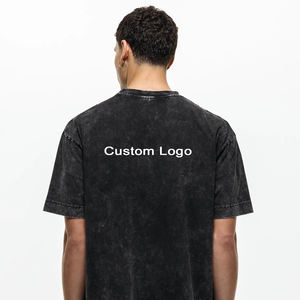 T-SHIRT oversize gris délavé à l'acide - Product Image 5