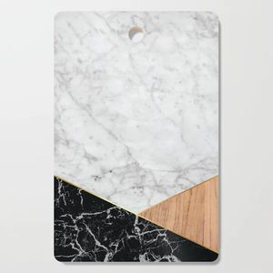 Tabla de cortar de cocina para charcutería, tabla de cortar elegante de mármol Natural cuadrado Popular con estampado de esmalte - Product Image 5