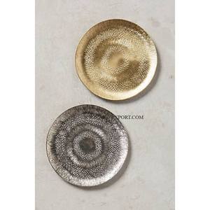 Fabricant De Laiton Or Poli Moderne Plateau De Service Alimentaire Qualité Supérieure Forme Personnalisée En Aluminium Plateau De Service Alimentaire Et Dessert - Product Image 4