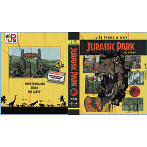 Album de cartes Jurassic Park TCG, version coréenne, jaune, dessin animé - Product Image 1