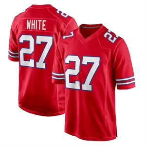Alta calidad 17 Josh Allen 3 Damar Hamlin 14 Stefon Diggs 40 Von Miller blanco Venta caliente uniforme de fútbol cosido americano - Product Image 2