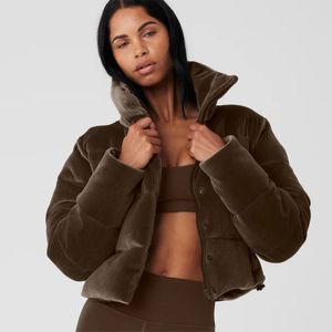 Veste matelassée en velours côtelé pour femme-Veste légère et chaude avec fermeture à glissière, parfaite pour la superposition en automne et en hiver - Product Image 6