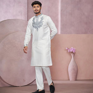 Minimal jacquard diseñador kurta - Product Image 1