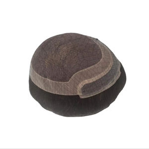 Extensions de cheveux à lacet frontal double trame de Los Angeles, pré-collées, bouclées, cheveux humains Remy, toupet et perruque pour hommes - Product Image 6