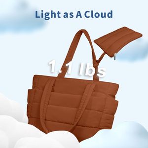 महिलाओं के लिए कस्टम बड़ी क्षमता वाली टोट बैग जिपर यात्रा के काम के लिए हल्का हैंडबैग जिपर हर जरूरी सामान टोट बैग - Product Image 2