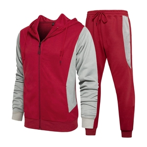 Chándal de invierno para hombre, pantalones sólidos de lana a la moda, chándal informal para hombre, chándal ajustado con capucha y cremallera de alta calidad - Product Image 5