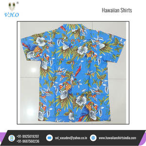 Camisas hawaianas de algodón con estampado de cereza y loro para hombre, ropa de fiesta de la mejor calidad para verano, venta al por mayor - Product Image 4