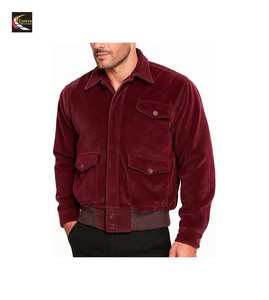 เสื้อแจ็กเก็ตแบบมีกระดุมสีแดงแขนยาวลำลอง - Product Image 6