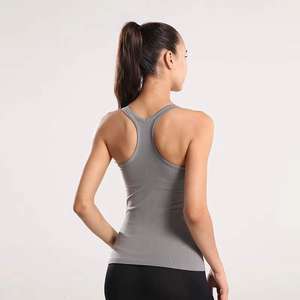 แขนกุดระบายอากาศแห้งเร็วสำหรับผู้หญิงโยคะออกกำลังกายฟิตเนส - Product Image 2